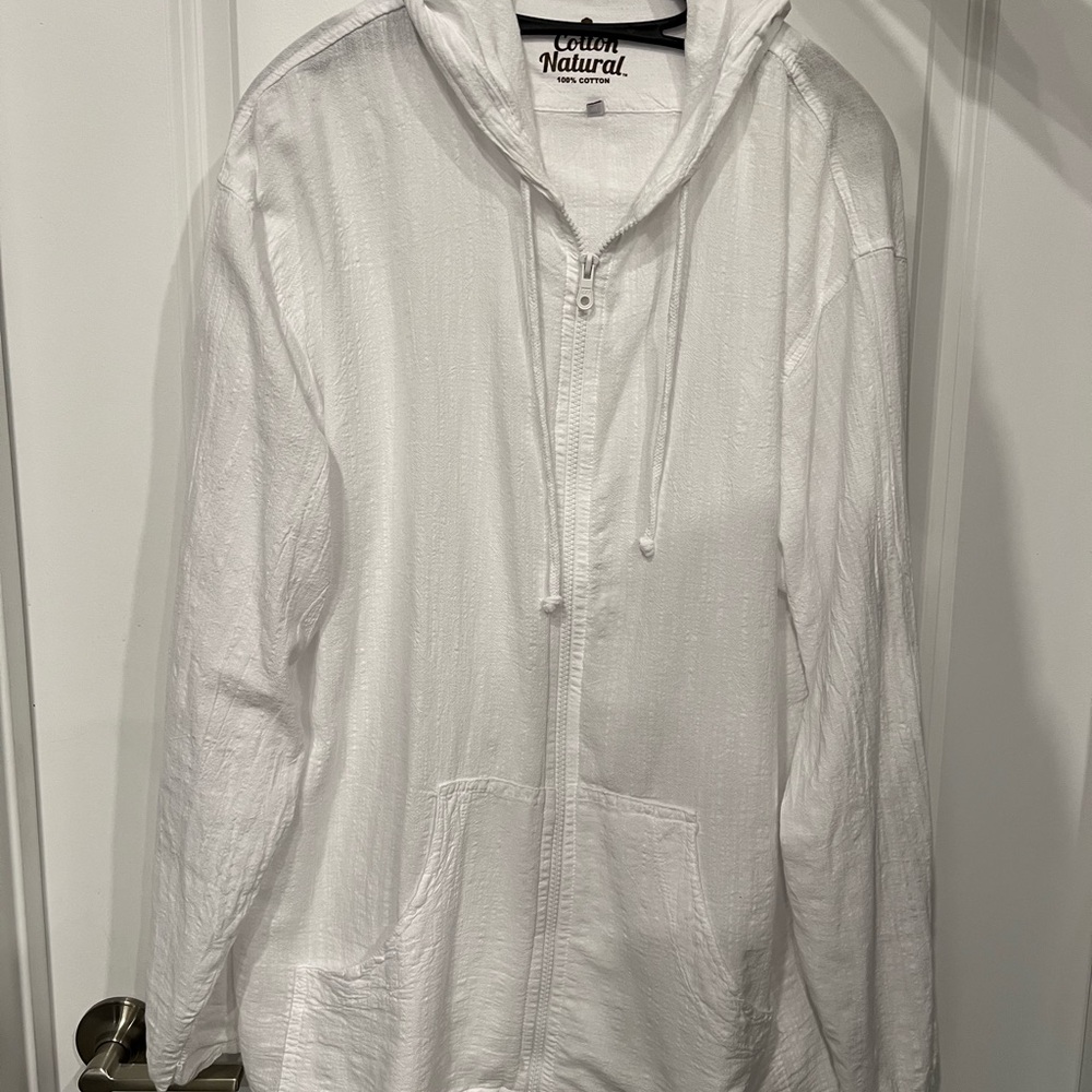 SUMMER Cotton Natural White Hoodie